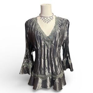 Elegant Gray Women's Top